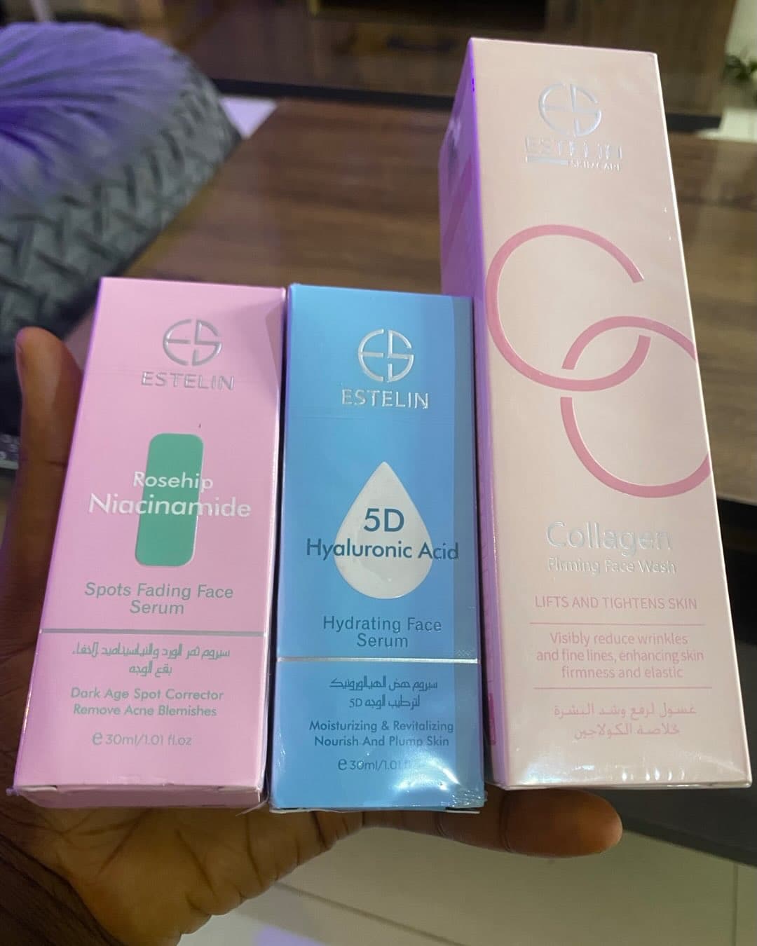 Estelin luxury facial serum and botanical collection